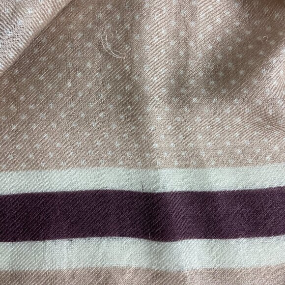 NWT Authentic Loro Piana Cashmere Silk Square Scarf Polka Dot - Picture 16 of 16
